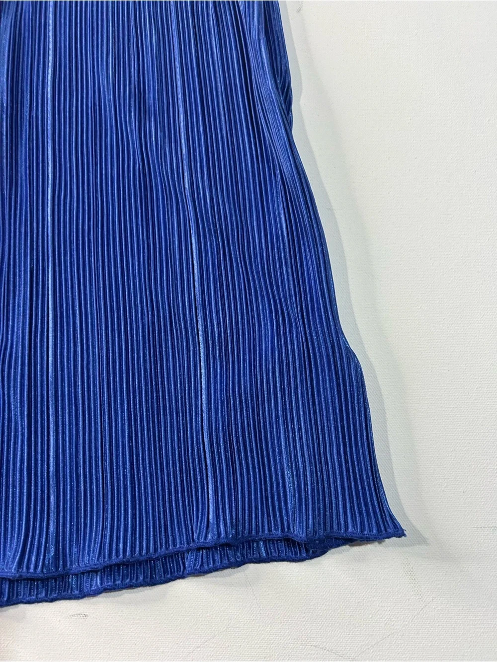 NWT LuLaRoe 2XL Samantha Blue Pleated Elastic Waist Skirt